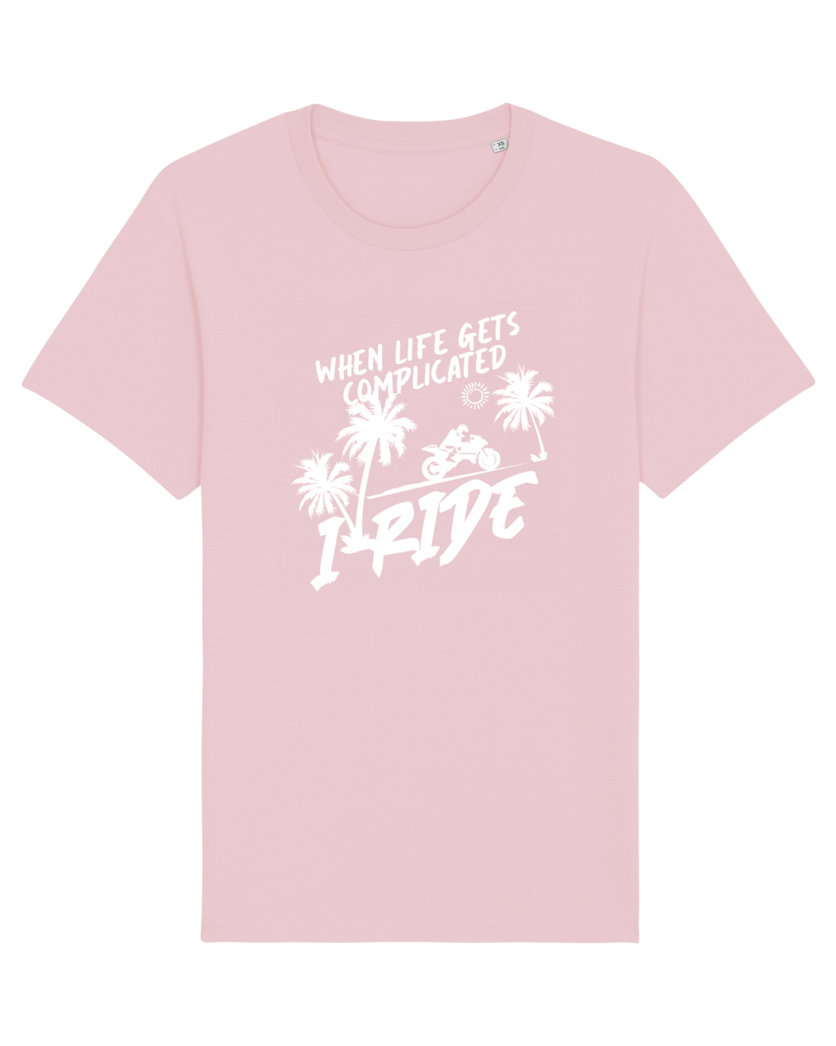Tricou mânecă scurtă Unisex Rocker Cotton Pink