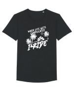 I RIDE Tricou mânecă scurtă guler larg Bărbat Skater
