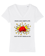 Abătut / ă v1 Tricou mânecă scurtă guler V Damă Evoker