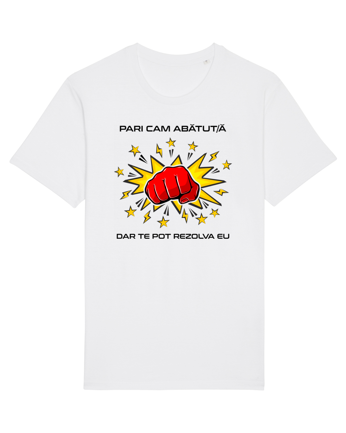 Tricou mânecă scurtă Unisex Rocker White