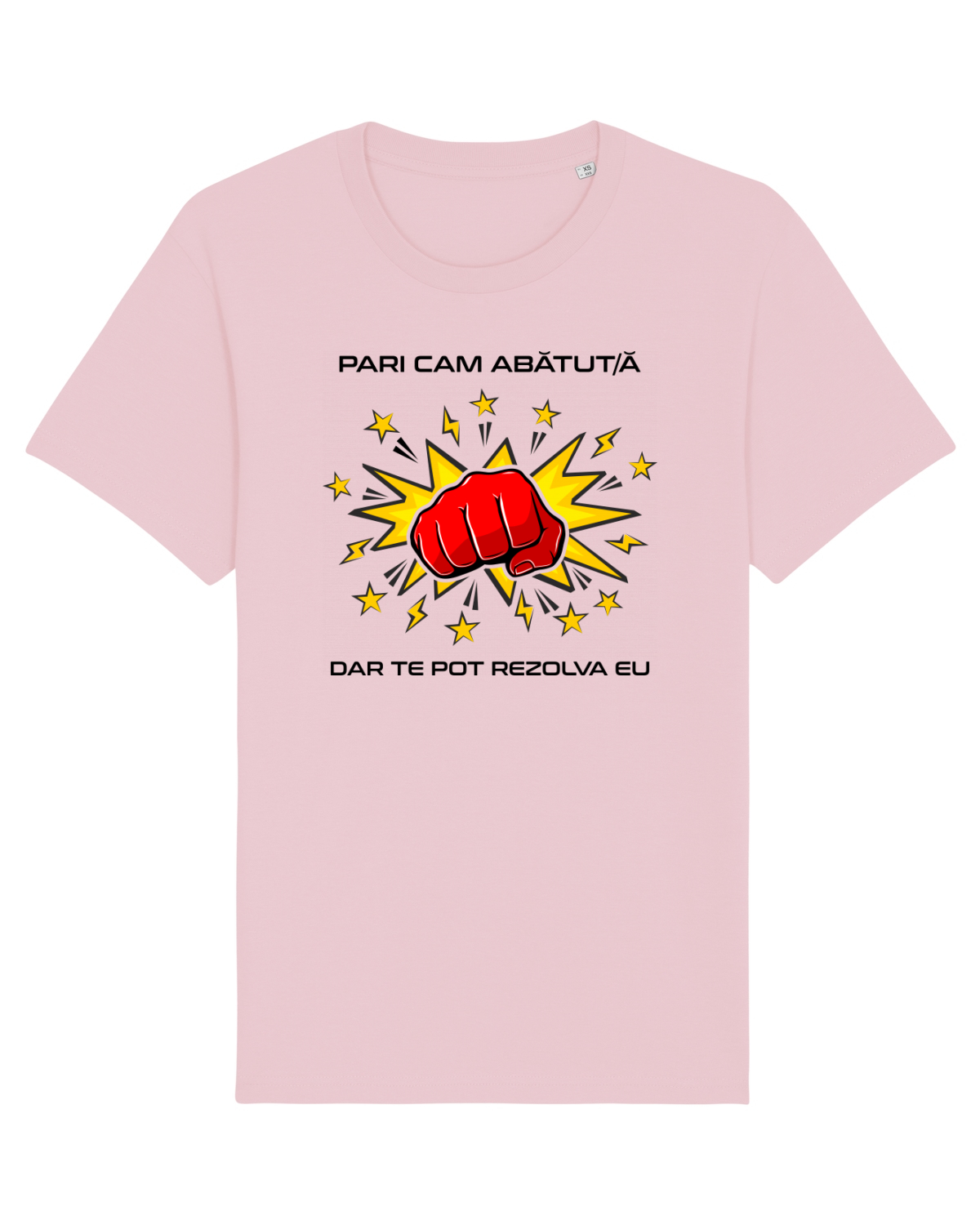 Tricou mânecă scurtă Unisex Rocker Cotton Pink