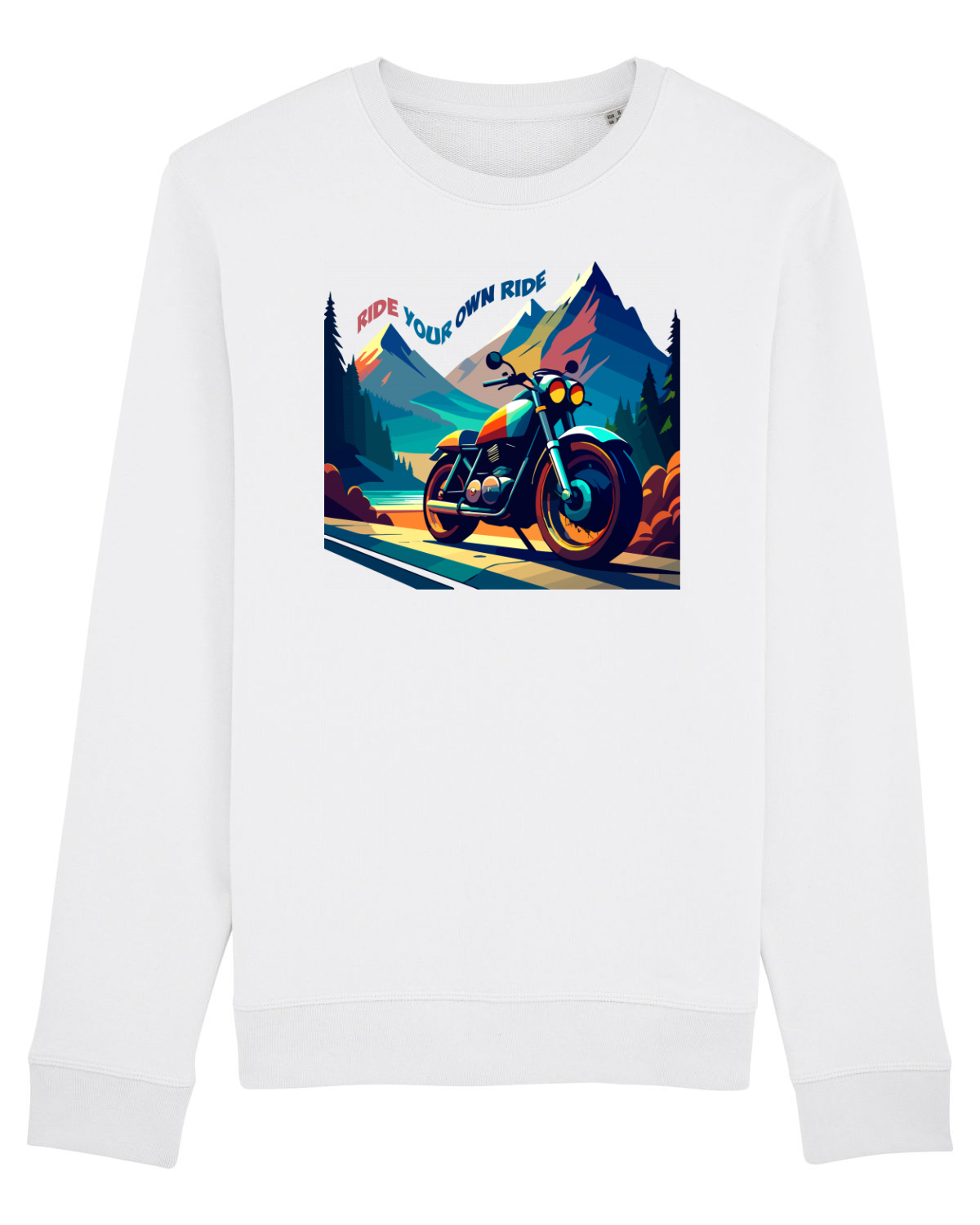 Bluză mânecă lungă Unisex Rise White