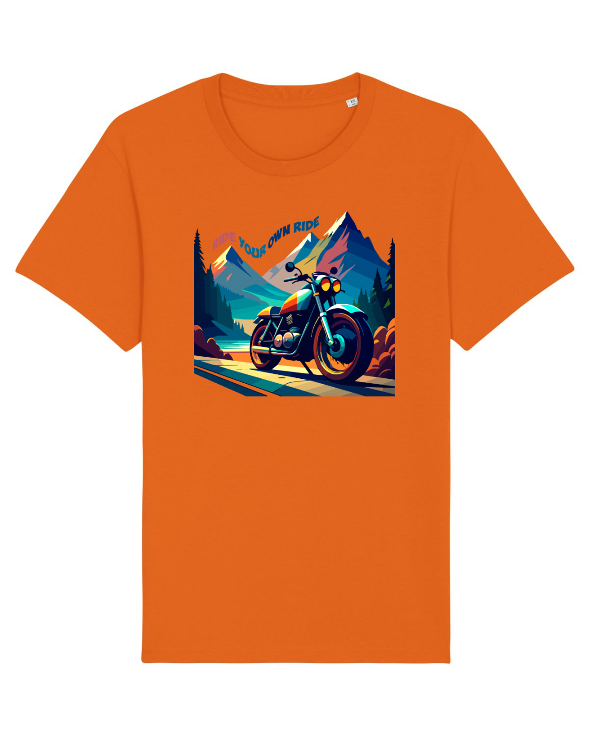 Tricou mânecă scurtă Unisex Rocker Bright Orange