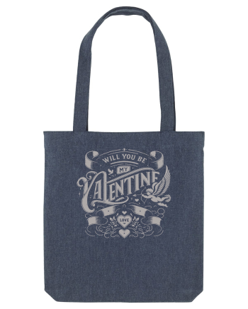 Will you be my Valentine - gri Midnight Blue