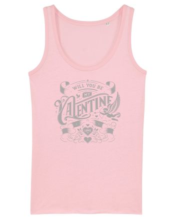 Will you be my Valentine - gri Cotton Pink
