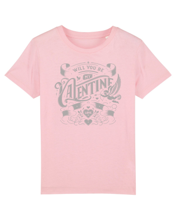 Will you be my Valentine - gri Cotton Pink