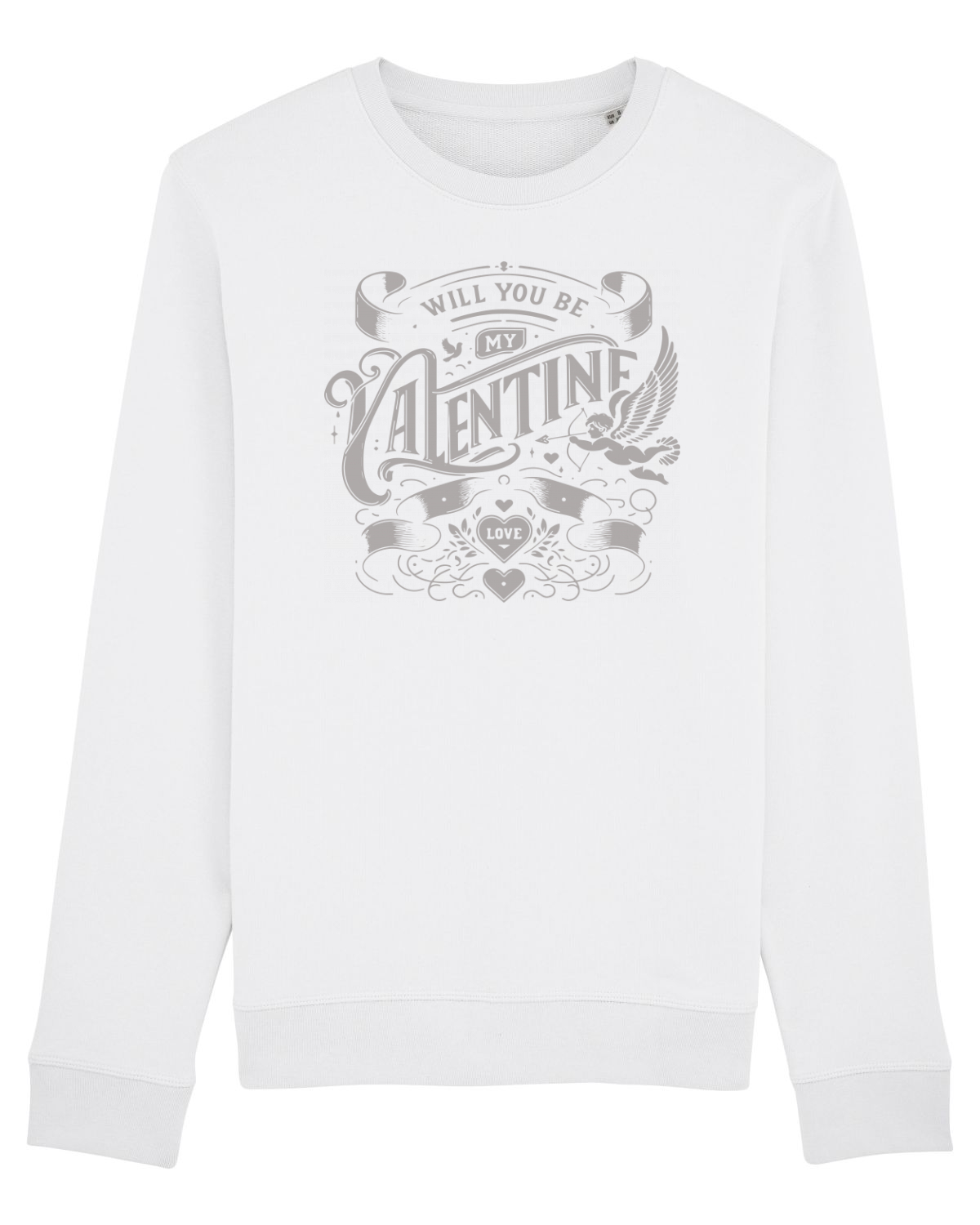 Bluză mânecă lungă Unisex Rise White