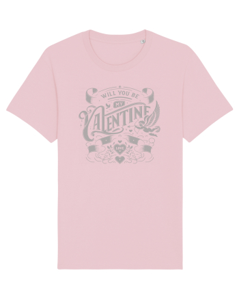 Will you be my Valentine - gri Cotton Pink