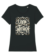 Look Within Tricou mânecă scurtă guler larg fitted Damă Expresser