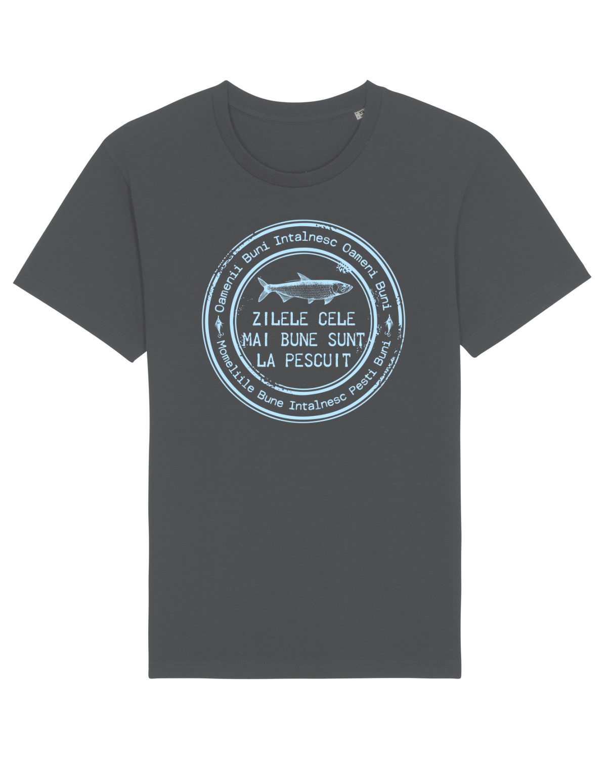 Tricou mânecă scurtă Unisex Rocker Anthracite