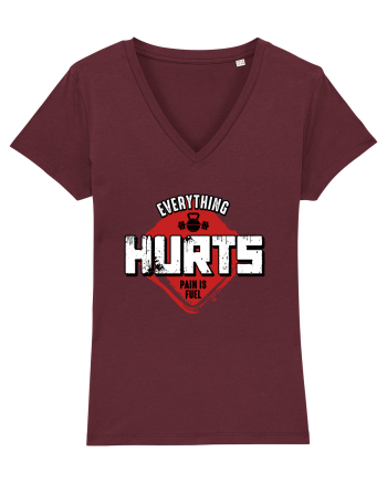 Everything Hurts Burgundy
