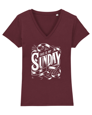  Sunday t-shirt Burgundy