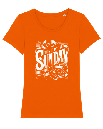  Sunday t-shirt Bright Orange