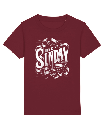  Sunday t-shirt Burgundy