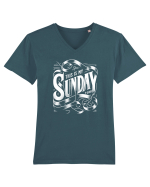  Sunday t-shirt Tricou mânecă scurtă guler V Bărbat Presenter