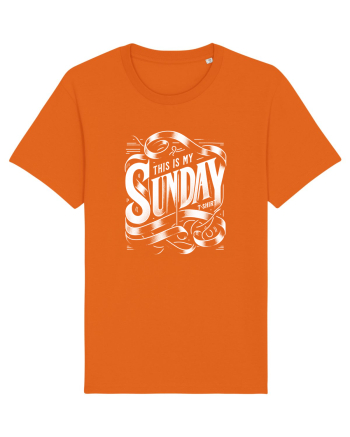  Sunday t-shirt Bright Orange