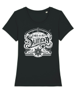  Sunday t-shirt Tricou mânecă scurtă guler larg fitted Damă Expresser