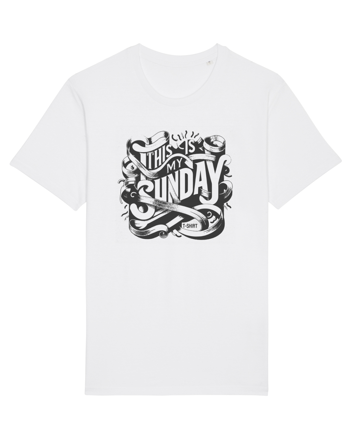 Tricou mânecă scurtă Unisex Rocker White