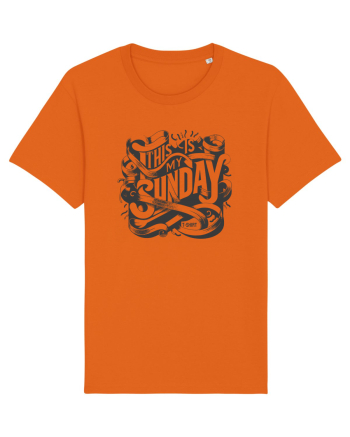 Sunday t-shirt Bright Orange