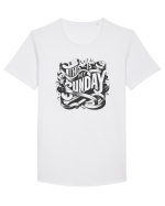  Sunday t-shirt Tricou mânecă scurtă guler larg Bărbat Skater
