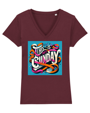  Sunday t-shirt - color Burgundy