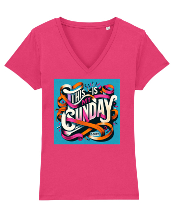  Sunday t-shirt - color Raspberry