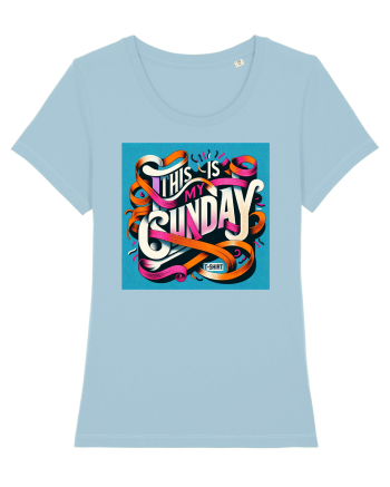  Sunday t-shirt - color Sky Blue