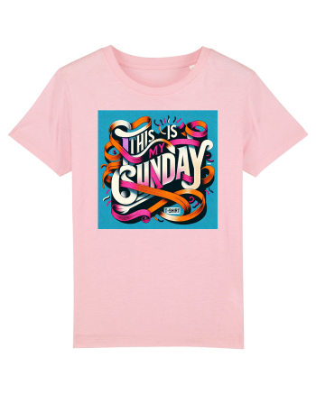  Sunday t-shirt - color Cotton Pink