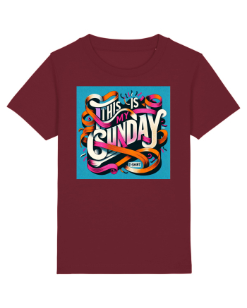  Sunday t-shirt - color Burgundy