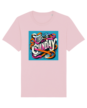  Sunday t-shirt - color Cotton Pink