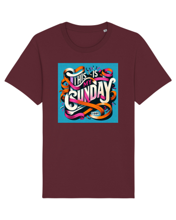  Sunday t-shirt - color Burgundy