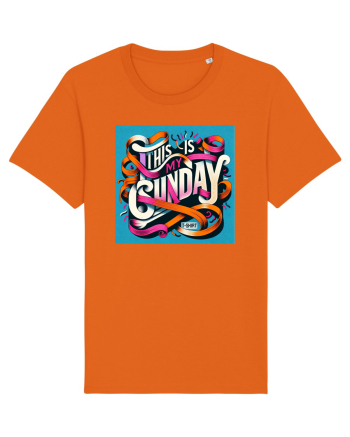  Sunday t-shirt - color Bright Orange