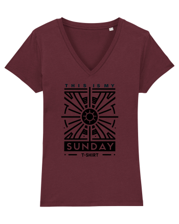  Sunday t-shirt Burgundy