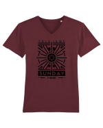  Sunday t-shirt Tricou mânecă scurtă guler V Bărbat Presenter