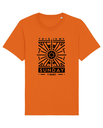  Sunday t-shirt Bright Orange