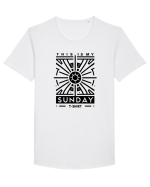  Sunday t-shirt Tricou mânecă scurtă guler larg Bărbat Skater