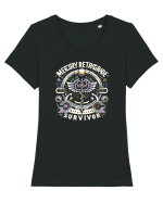 Mercury Retrograde Survivor Tricou mânecă scurtă guler larg fitted Damă Expresser