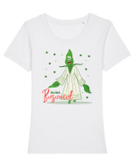 Am dress busuiocul Tricou mânecă scurtă guler larg fitted Damă Expresser