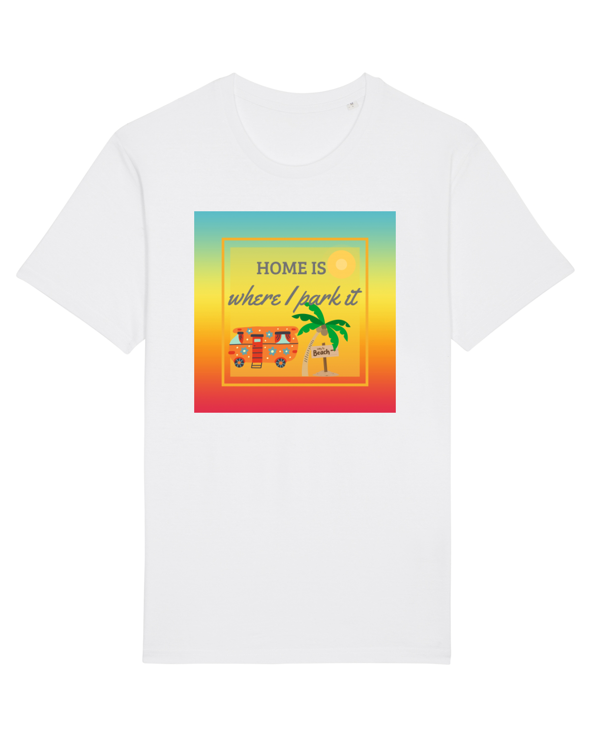 Tricou mânecă scurtă Unisex Rocker White