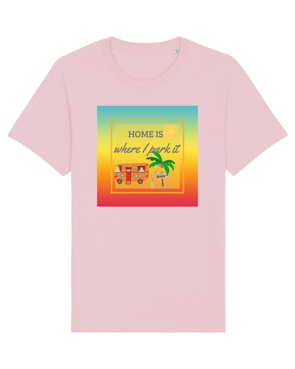 Tricou mânecă scurtă Unisex Rocker Cotton Pink