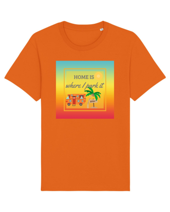 Home Is Where I Park It Bright Orange