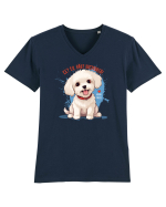 CE? EU, RAU? NICIODATA! - BICHON MALTEZ 2 Tricou mânecă scurtă guler V Bărbat Presenter