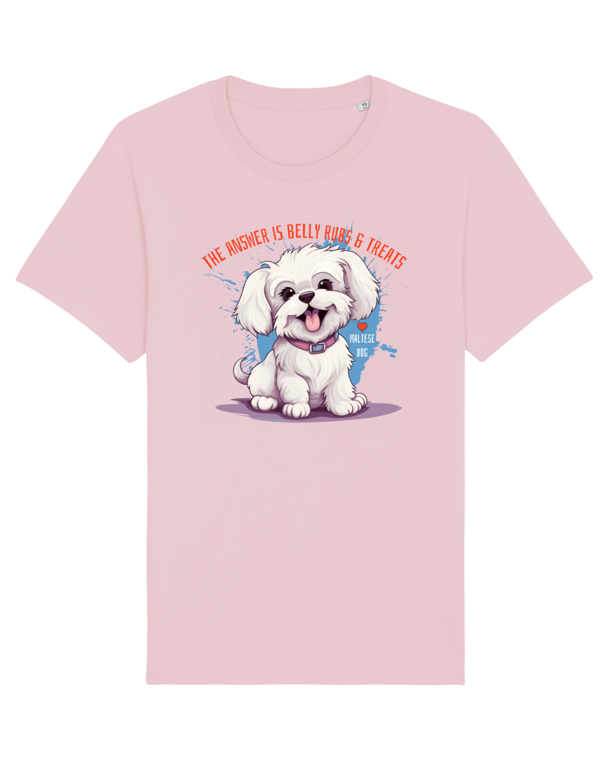 Tricou mânecă scurtă Unisex Rocker Cotton Pink