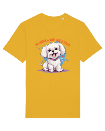 THE ANSWER IS BELLY RUBS & TREATS - Bichon Spectra Yellow