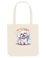 WHAT? ME BE BAD? NEVER! - Bichon Sacoșă textilă