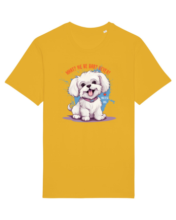 WHAT? ME BE BAD? NEVER! - Bichon Spectra Yellow