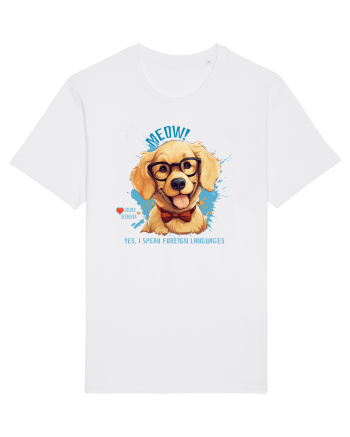 MEOW! YES, I SPEAK FOREIGN LANGUAGES - Retriever White