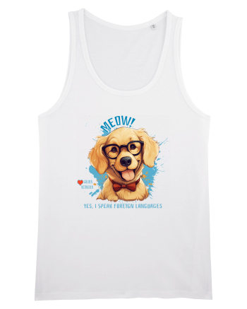 MEOW! YES, I SPEAK FOREIGN LANGUAGES - Retriever White