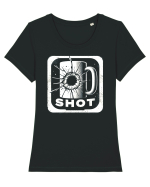 Mug Shot Tricou mânecă scurtă guler larg fitted Damă Expresser