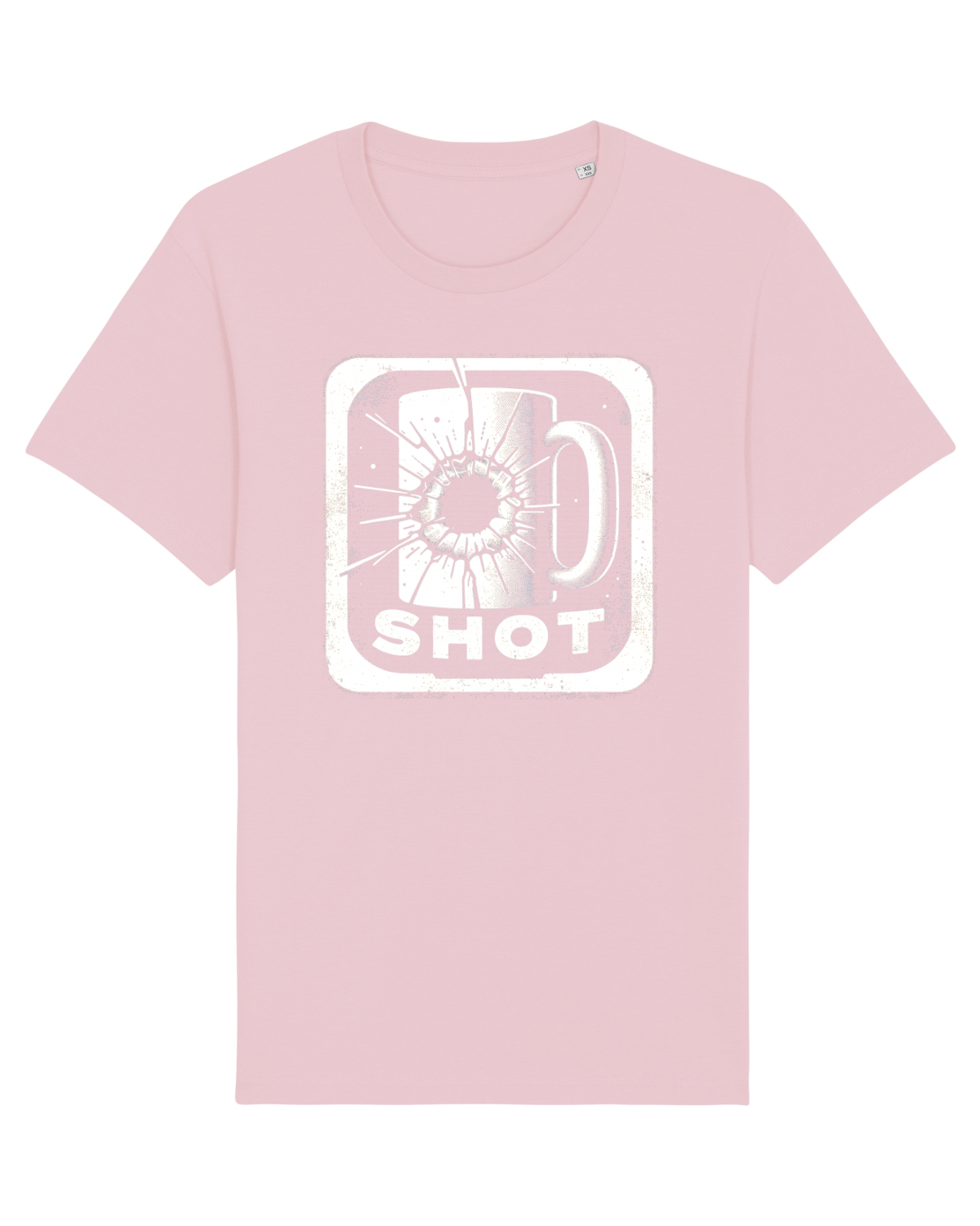 Tricou mânecă scurtă Unisex Rocker Cotton Pink